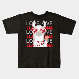 The Llama of Love Kids T-Shirt